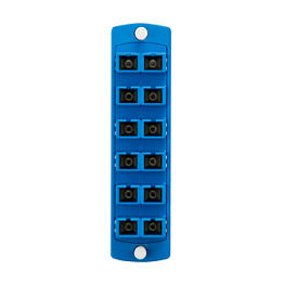 [5F100-2LC] Acople Fibra Sc Os2 Monomodo Placa 12 Espacios Funda De Ceramica De Zirconio Leviton Ns
