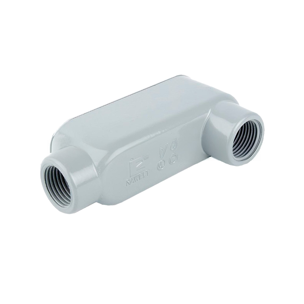 [OLB-2986-C] Conduleta 1/2 Lb Aluminio Roscada Para Tuberia Imc Sin Empaque Rawelt