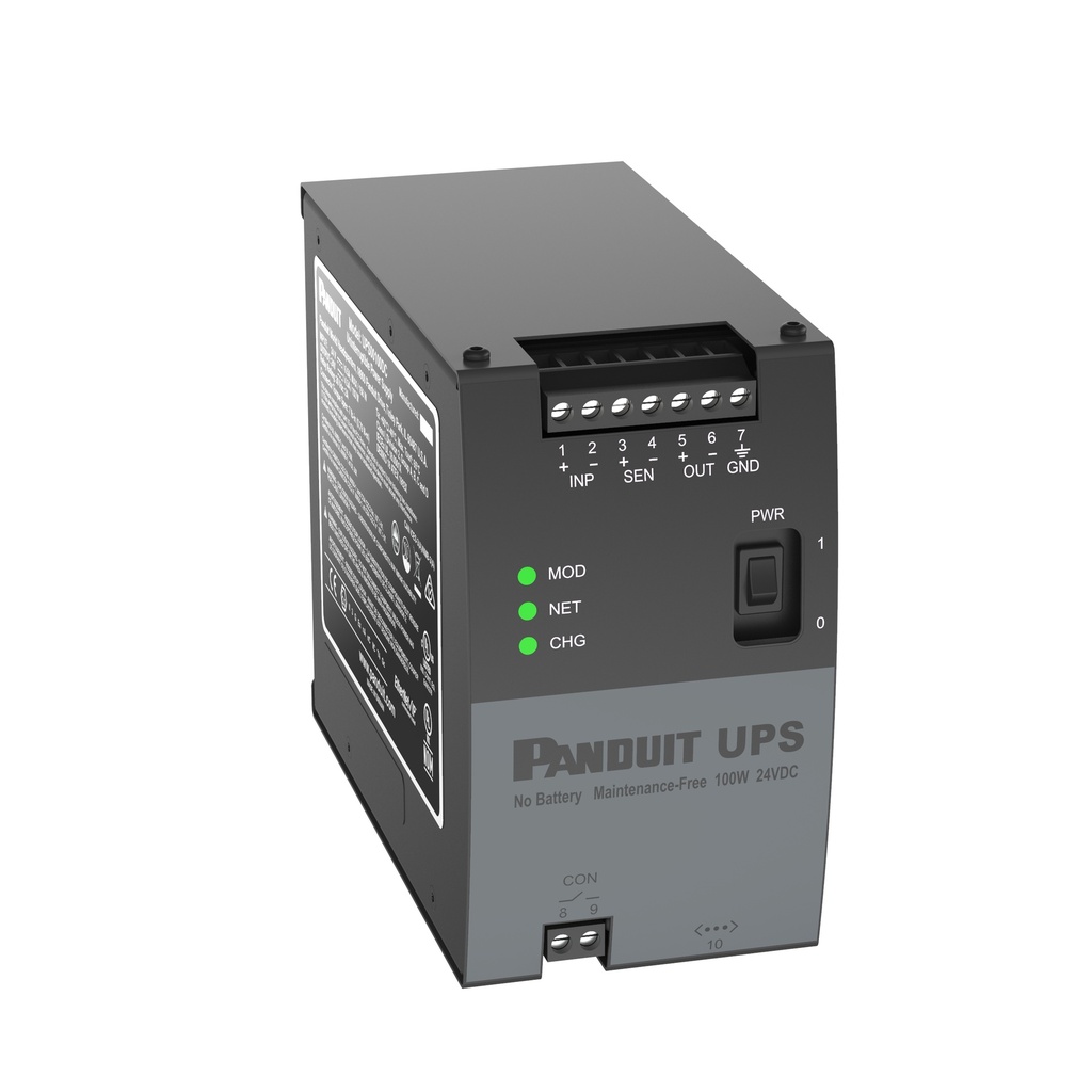Ups Control Industrial Entrada 24Vdc 6.5A 156W Salida 24Vdc 4.55A 100W Ip20 Montaje En Riel Din Panduit