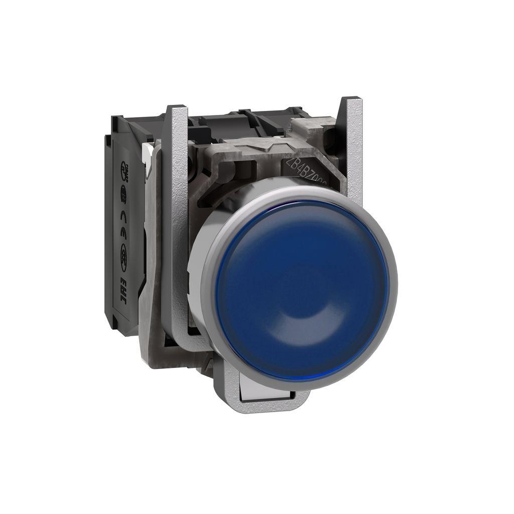 Pulsador Luminoso Azul 20Mm 240V 1Na+1Nc Schneider