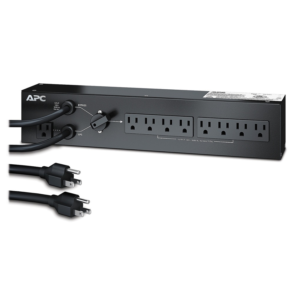 [SBP1500RM] Unidad De Bypass Para Mantenimiento Ups 120V 15A 8 Toma 5-15R P/Rack Apc Schneider