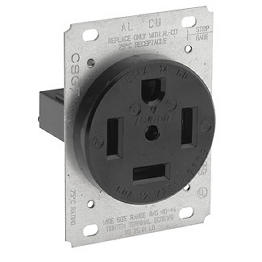 Toma Corriente Incrustar 60A 125/250V 3Polos 4W Nema 14-60R Leviton