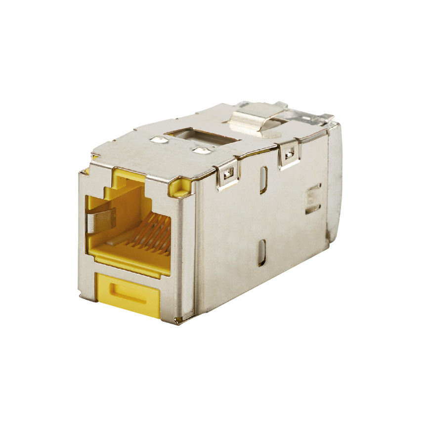 [CJS6X88TGYLY] Toma Rj45 Categoria 6A Blindada Amarillo Panduit
