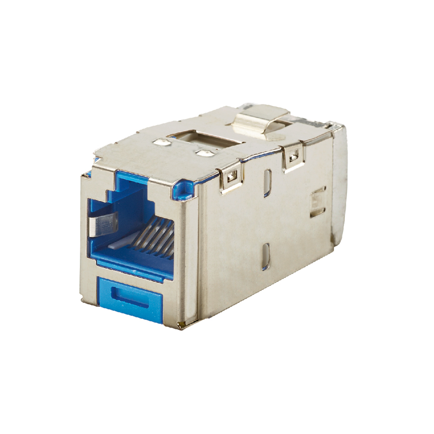Toma Rj45 Categoria 6A Blindada Azul Panduit