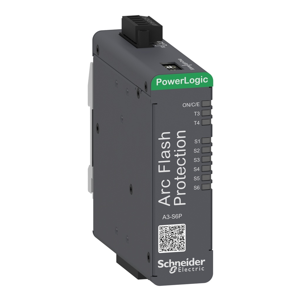 Rele Proteccion Contra Arco Para 6 Sensores De Punto 2 Sensores De Control Powerlogic A3 S6P Schneider