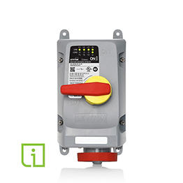 Enclavamiento Mecanico De Clavija Y Manguito Con Monitoreo Local, Industrial Ip69K, Trifásico, 3P, 4W, Clasificacion Norteamericana Hermético, Sin Fusiblescolor Rojo 480 Vac Leviton