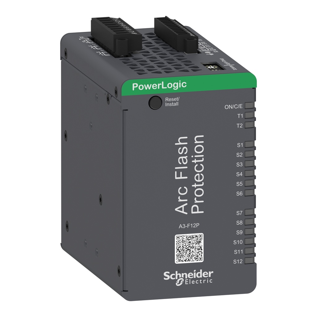 Rele Proteccion Contra Arco Para 12 Sensores De Punto 2 Sensores De Control Powerlogic A3 F12P Schneider