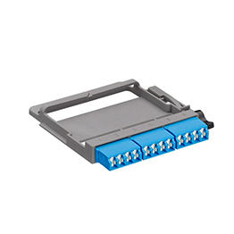 Acople De Fibra Optica Hdx Lc 12 Hilos Os2 Azul Leviton