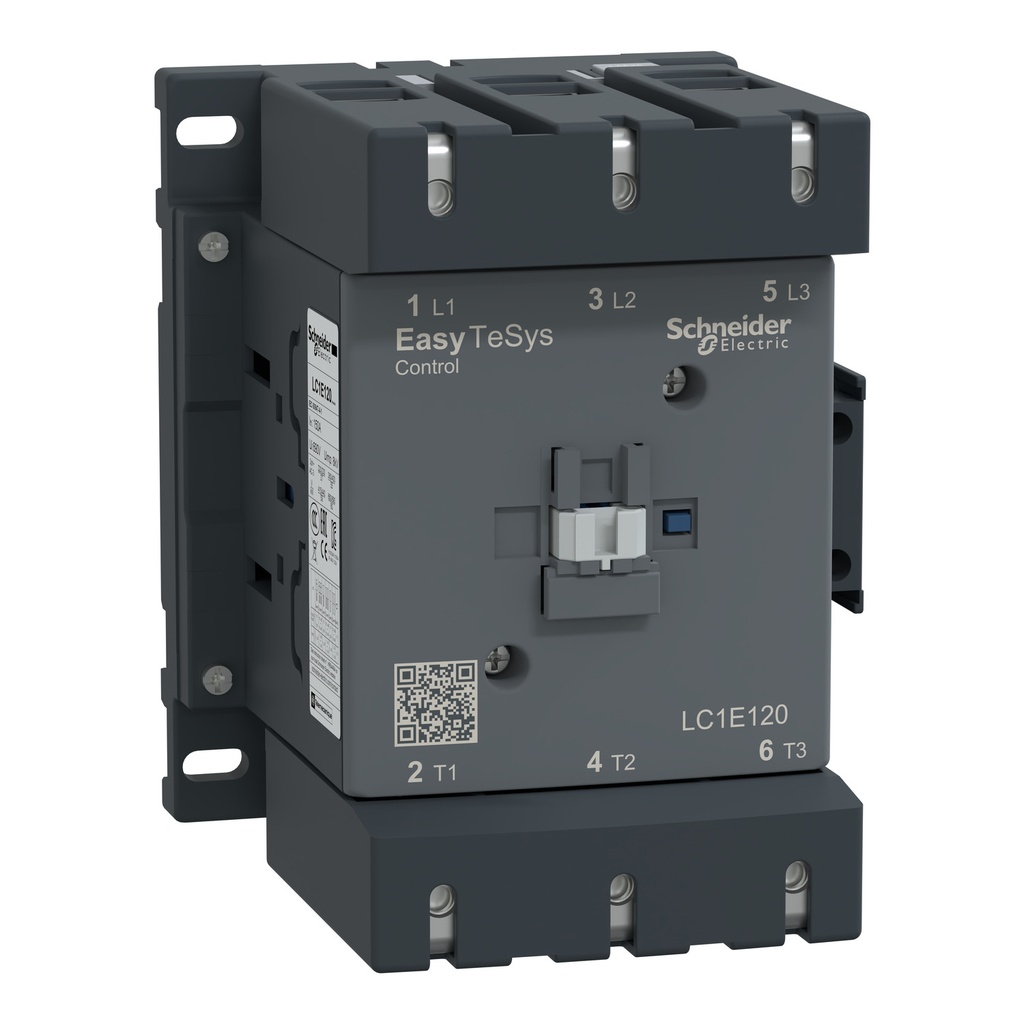 Contactor Tripolar 120A Ac3 150A Ac1 1Na + 1Nc Bobina 220V Ac Easypact Tvs Schneider