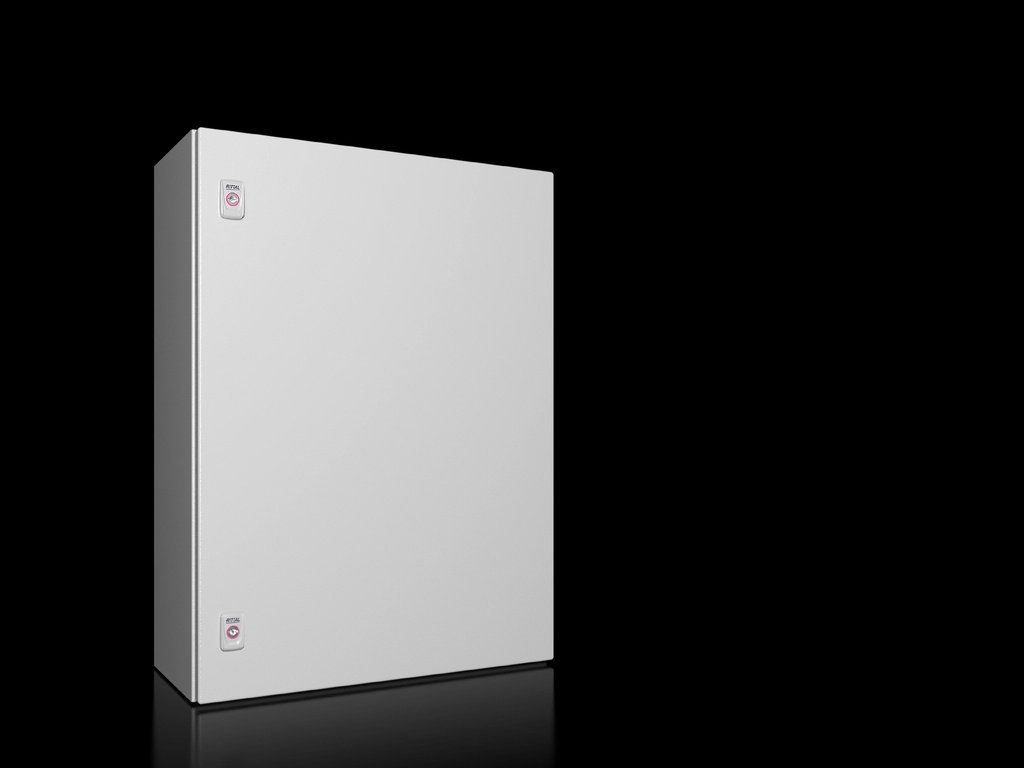 [1058000] Cofre Serie Ax Compacto Ral 7035  Ip66 Nema 4 Ik10 En Acero Ancho X Alto X Profundo 600X800X250 Mm Con Placa De Montaje Rittal
