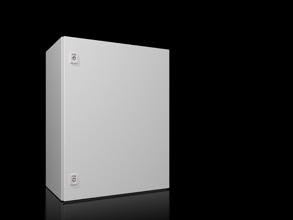 [1376000] Cofre Serie Ax Compacto Ral 7035  Ip66 Nema 4 Ik10 En Acero Ancho X Alto X Profundo 600X760X350 Mm Con Placa De Montaje 1376000 Rittal