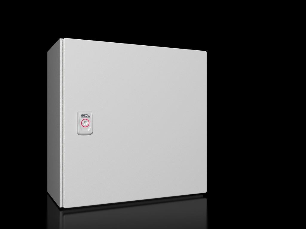 [1380000] Cofre Serie Ax Compacto Ral 7035  Ip66 Nema 4 Ik10 En Acero Ancho X Alto X Profundo 380X380X210 Mm Con Placa De Montaje 1380000 Rittal