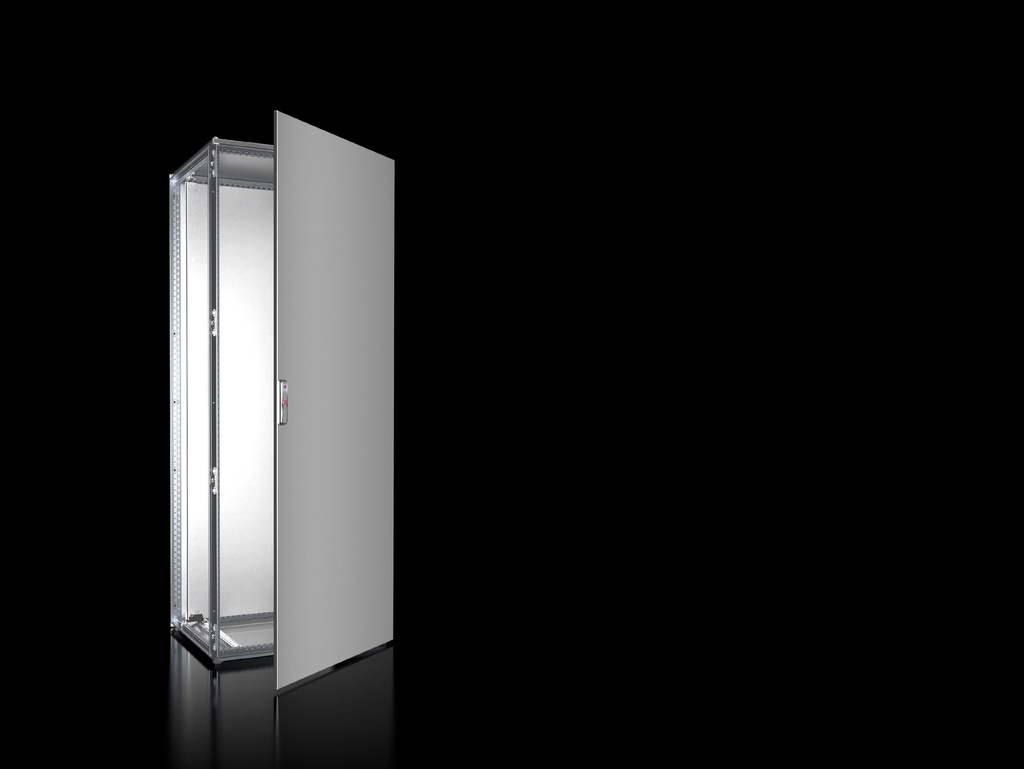 [8458000] Vx Baying Enclosure System Ip66 / Nema4X Whd: 800X2000X600 Mm Stainless Steel 1.4301 With Mounting Plate Sheet Steel Zinc-Plaed Single Door At The Front Rittal