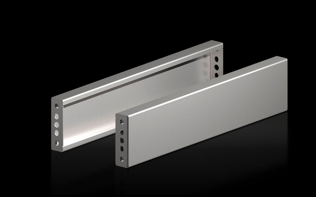 Pantalla De Zocalo Vx Lateral Al 100 Mm Para Pr 600 Mm Acero Inoxidable 1.4301 Rittal