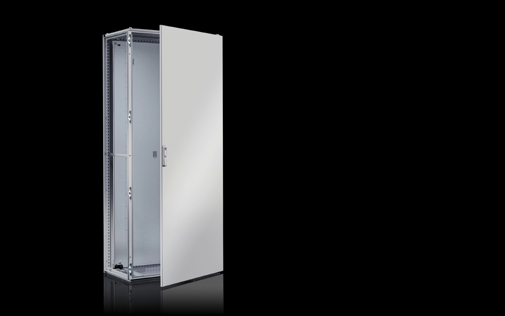 Vx Baying Enclosure System Ip66 / Nema4 Whd: 800X2000X600 Mm Sheet Steel With Mounting Plate Single Door At The Front Rittal
