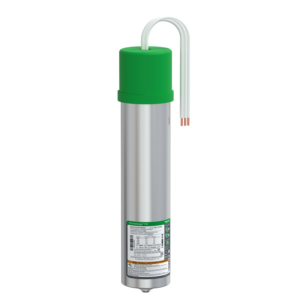 [BLRCH042A050B48] Condensador Trifasico 3.1Kvar A 380V / 4.2Kvar A 440V / 5Kvar A 480V 6A Varplus Can Schneider