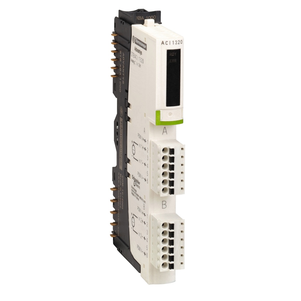 Kit Modulo De Extension 4 Entradas Analogicas 2 Salidas Analogicas Conector Stbxts2100 + Conector Stbxts1100 + Base Stbxba2000 + Modulo Stbaci0320 Modicon Stb Schneider