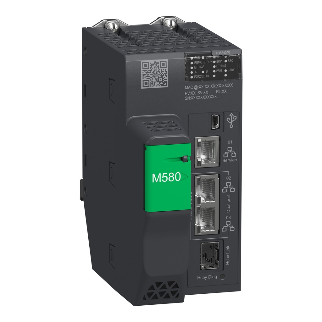 Modulo Procesador Redundante 8 Modulos As-Interface 16 Modulos Comunicacion Ethernet Seguridad Cibernetica Modicon M580 Schneider