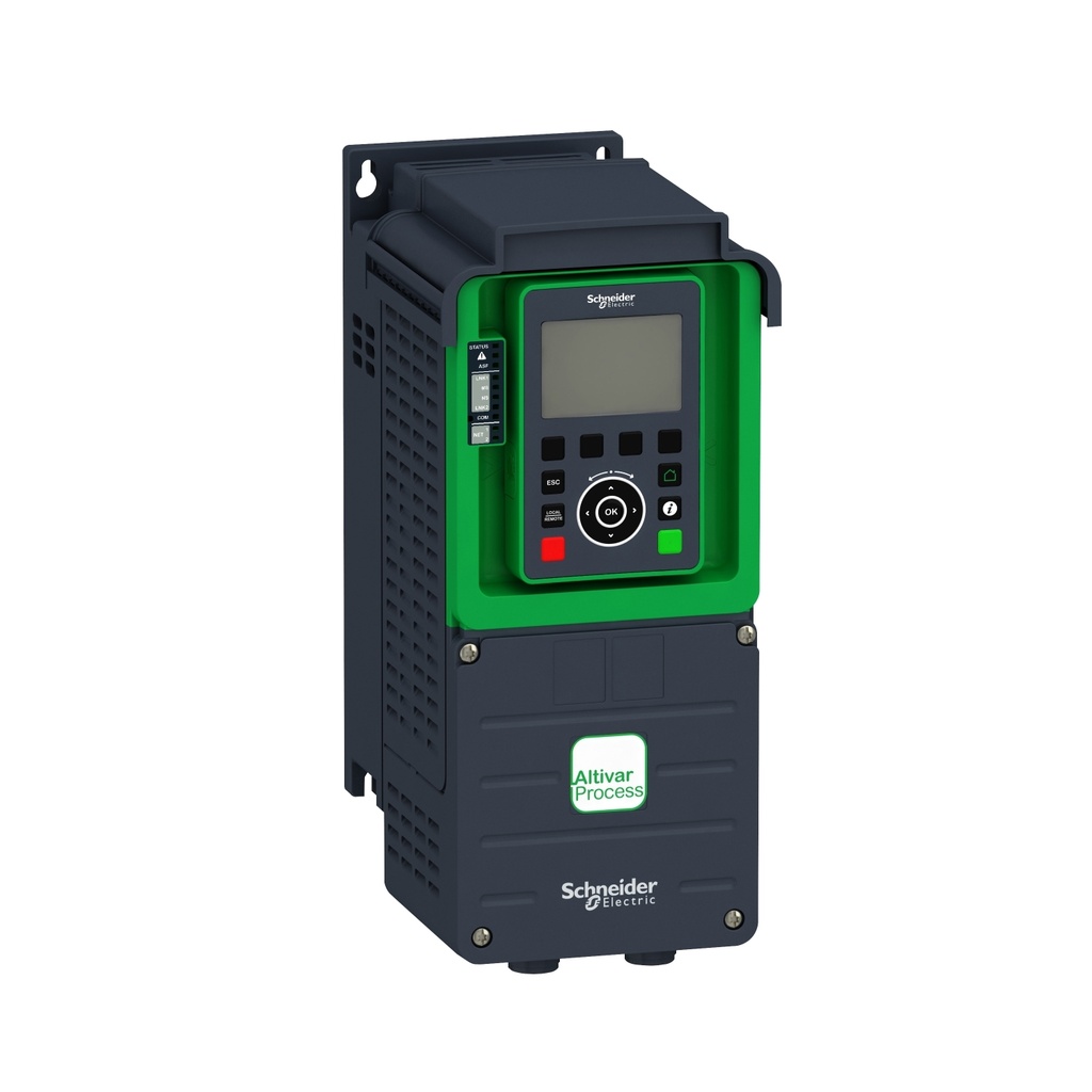 [ATV930U07M3] Variador De Velocidad Atv630 Procesos 0.75Kw 1Hp 4.6A 220V 200-240Vac Modbus Ethernet Integrado Opcional Profinet Y Profibus Pantalla Lcd Aplicacion Bombas Schneider