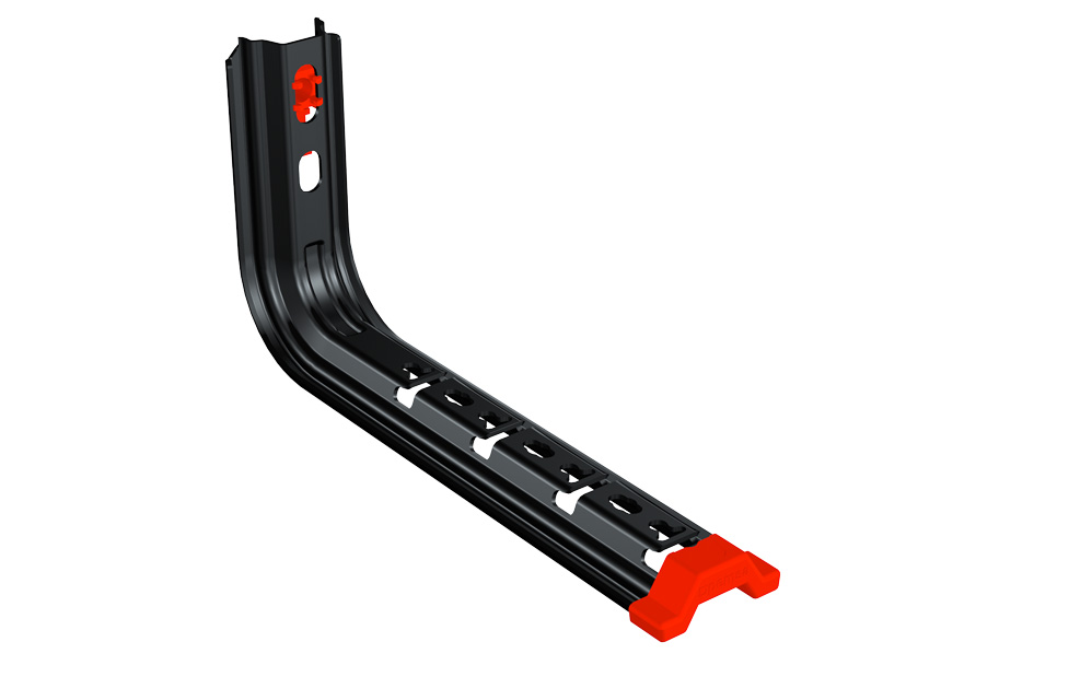 Soporte Pared Omega Splus 200Mm Black C8 Negro Rejiband