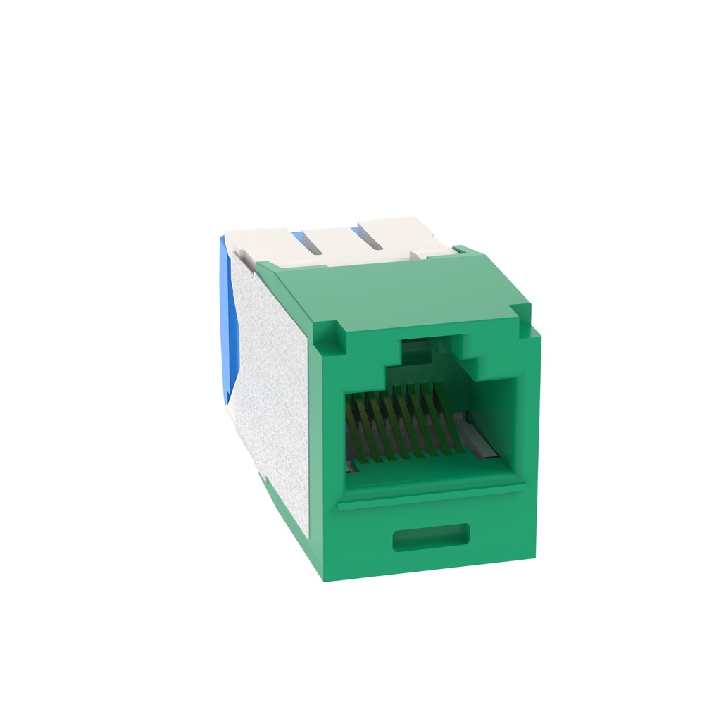 Toma Rj45 Categoria 6A Mini-Com Verde Panduit