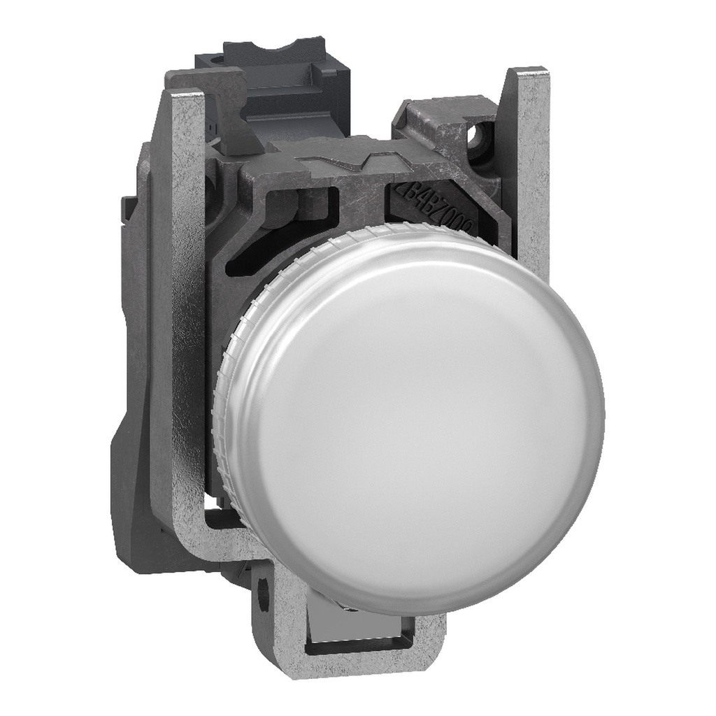 Luz Piloto Led Cuerpo Metalico Blanco 22Mm 24Vac/Dc Ip65 Ik05 Harmony Schneider