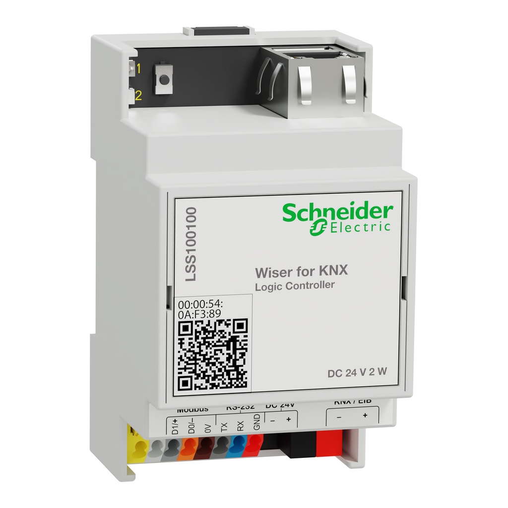 Wiser Para Controlador Logico Knx Alimentacion 24Vdc Comunicacion Bacnet, Knx, Ip, Modbus Memoria 4G Wiser Home Touch Schneider