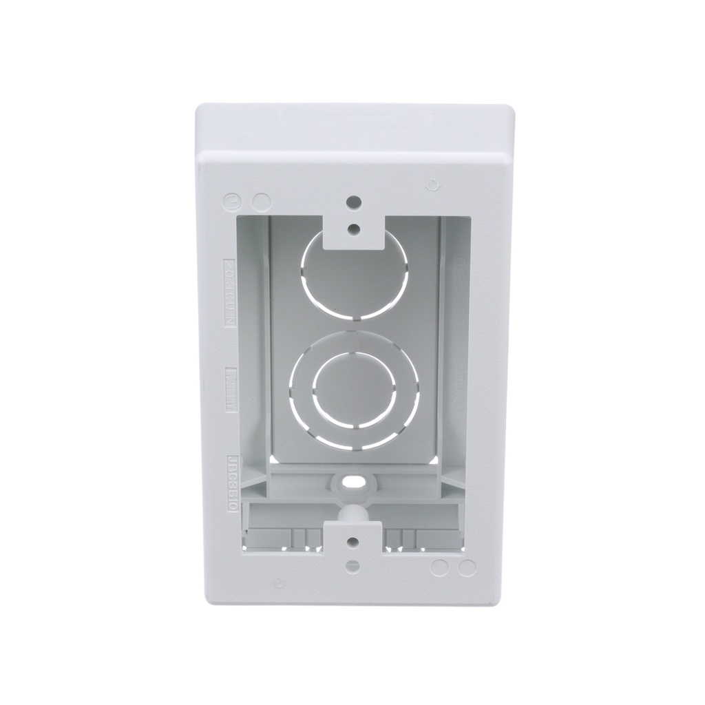 Caja Sobreponer 41Mm P/Canaleta T45 Blanca Estandar Panduit