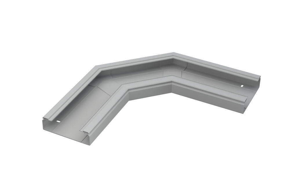 Curva 90 Grados Aislante 60X200 Plastico Pvc Gris Metatray Pemsa