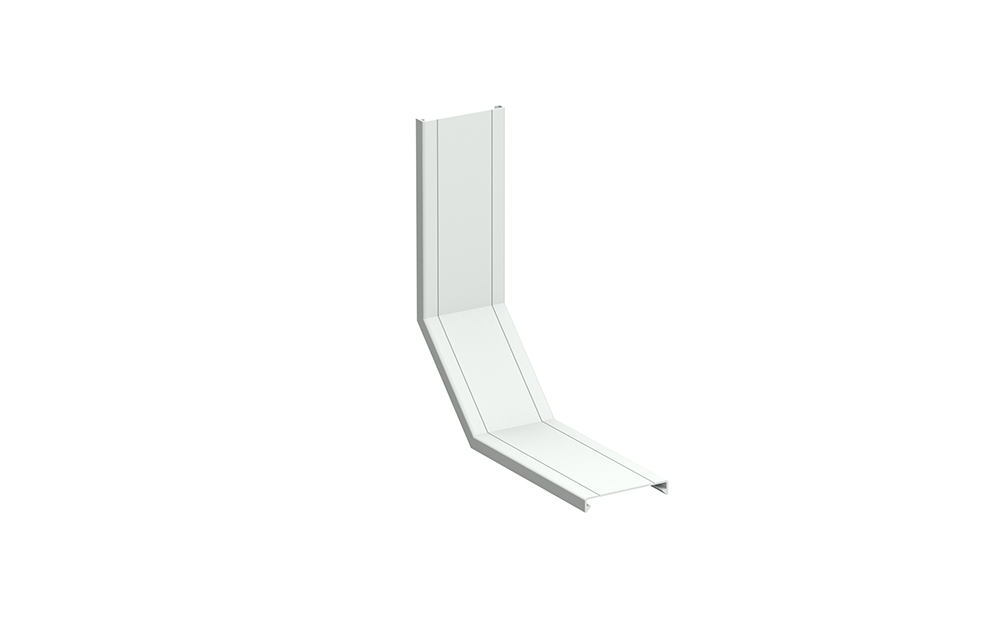 Tapa Aislante Para Cambio De Nivel Concavo 90 Grados 60X100 Plastico Pvc Gris Metatray Pemsa
