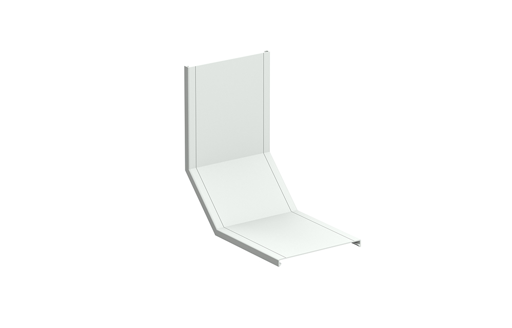 Tapa Aislante Para Cambio De Nivel Concavo 90 Grados 60X200 Plastico Pvc Gris Metatray Pemsa