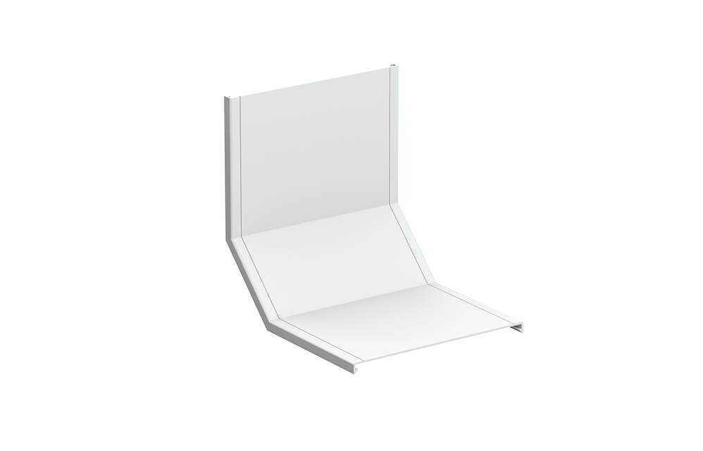 [82003718] Tapa Aislante Para Cambio De Nivel  Concavo 90 Grados 60X300 Plastico Pvc Gris Metatray Pemsa
