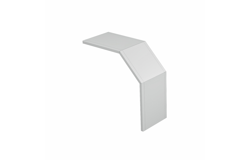 [82003700] Tapa Aislante Para Cambio De Nivel Convexo  90 Grados 60X200 Plastico Pvc Gris Metatray Pemsa