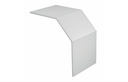 Tapa Aislante Para Cambio De Nivel Convexo  90 Grados 60X400 Plastico Pvc Gris Metatray Pemsa