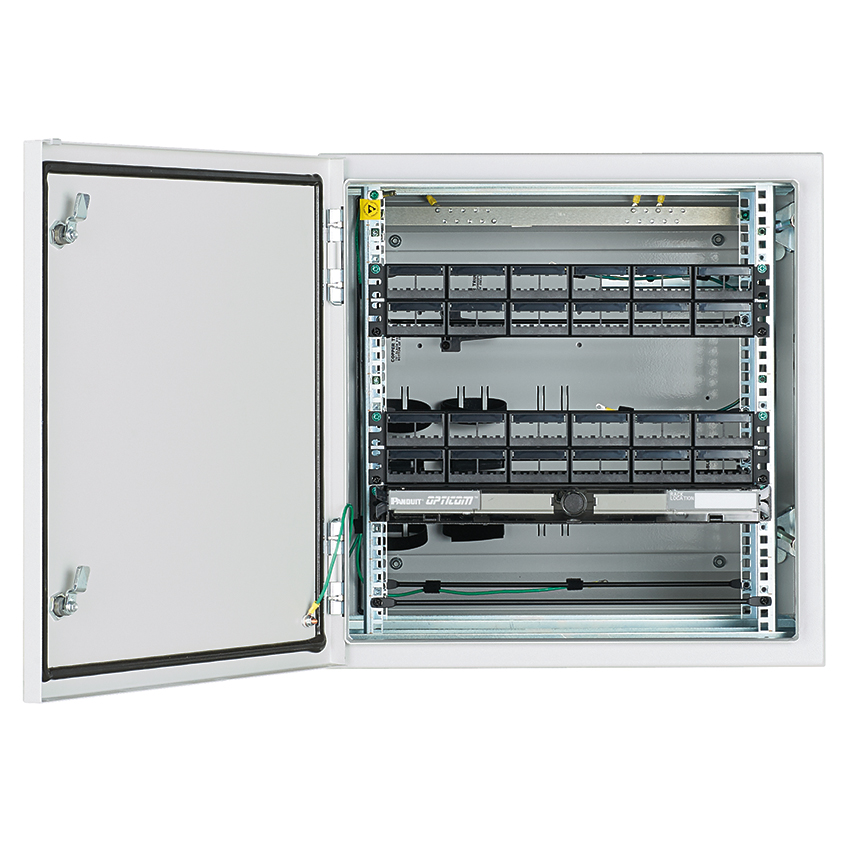 [ZDF242430] Bastidor De Distribucion Industrial Preconfigurado 612X600X760Mm Ip66 12Ru Gris Panduit