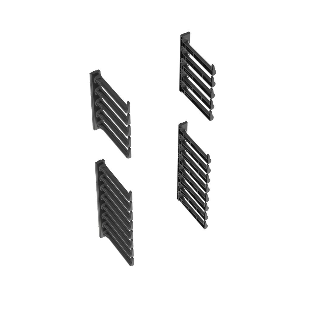 Kit De De Dos Organizador 45Ru Net-Access Negro Panduit