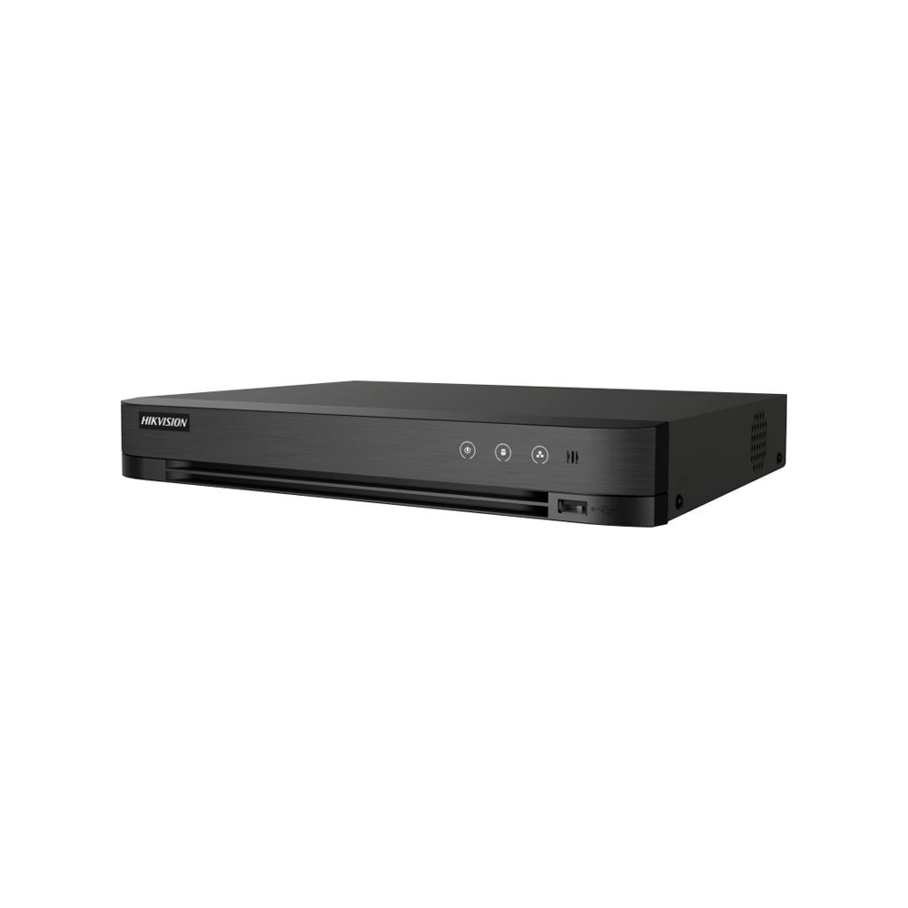 [iDS-7204HQHI-M1/XT] Dvr 4Ch 5Mp/ Acusense / 1 Ch Facial / 2Ch Perimetrales / Audio Doble Via En Todos Los Canales / H265+ / 1 Bahia Almacenamiento Hikvision 300228696