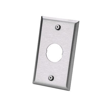 Placa Frontal 1 Espacio Acero Inoxidable Industrial-Net Panduit