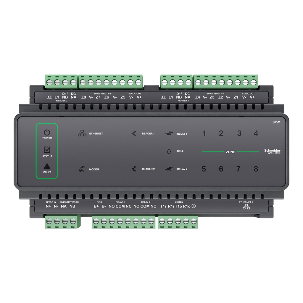 Controlador De Iluminacion, Aire Acondicionado Y Control 120Ma 18 Entradas Discretas 9 Salidas Rs485, Modem Y Ethernet Ecostruxure Security Expert Schneider