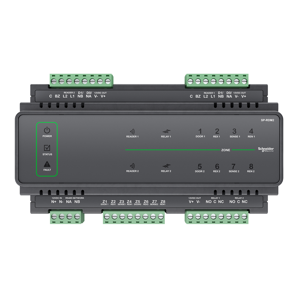 [SP-RDM2] Modulo De Expansion De Puerta 80Ma 34 Entradas Discretas 2 Salidas Rele Forma C 2 Puertos Rs485/Wiegand Ecostruxure Security Expert Schneider