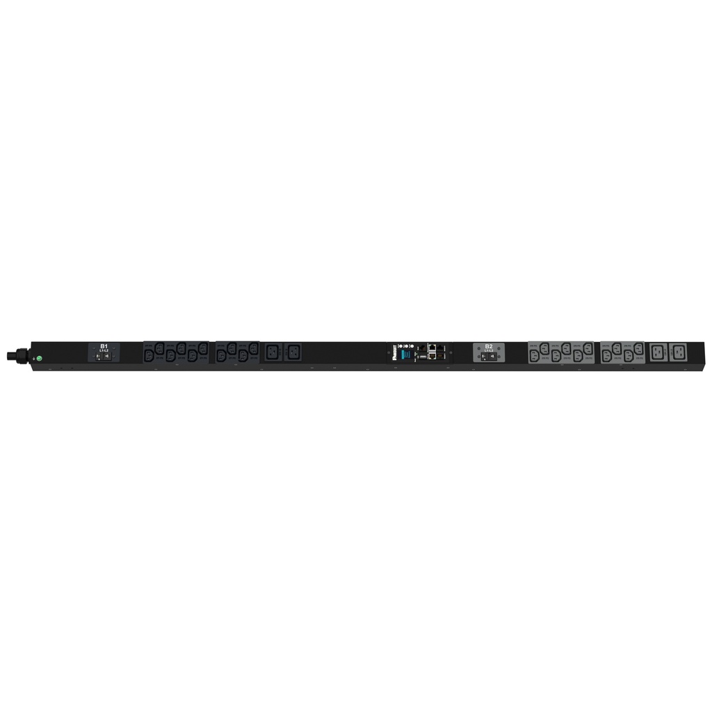 Pdu Vertical Entrada Monitoreada G6 30A 208V Salidas (20)C13 (4)C19 In L6-30P 3Mts 5Kva Negra Panduit