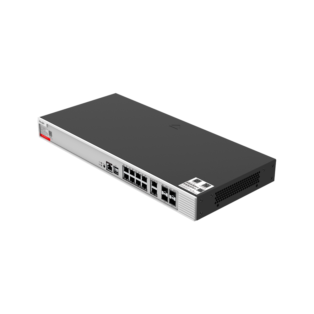 [RG-WS6012-L] Controlador De Acceso Inalambrico Con Administracion 1Ru 8 Puertos 1G + 2 Puertos Sfp/Rj45 Combo + 2 Sfp+ 10Gb + 1 Puerto Consola Ruijie