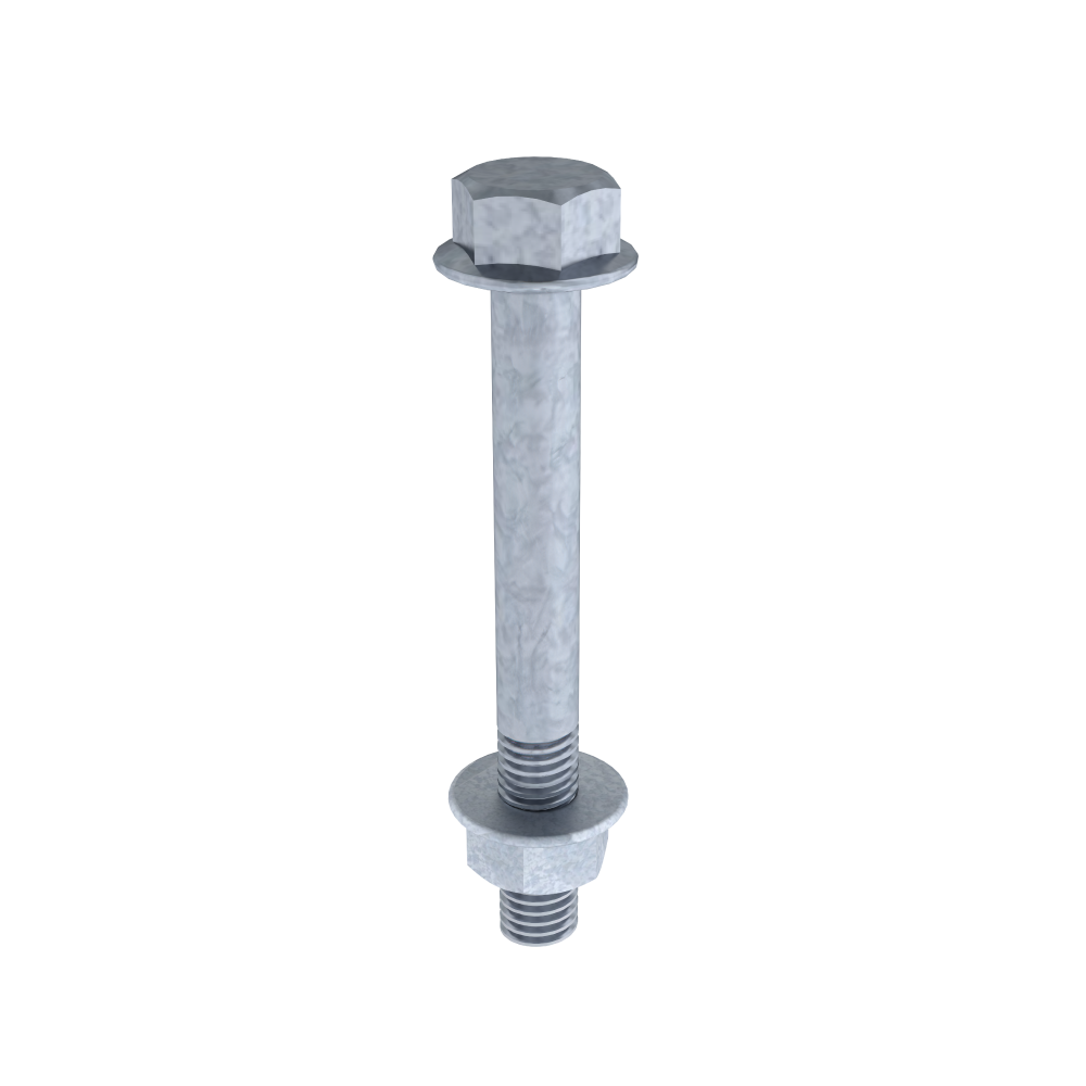 [66879-C6] Tornillo Con Tuerca Din 6921 M8X70 En Acero Galvanizado Clase 6 Unex