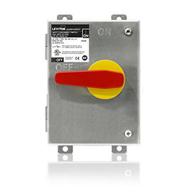[MDS6-AX] Interruptor Desconectador Sin Fusible  30A 600V Caja De Acero Inoxidable Nema 4X Ip69 Leviton