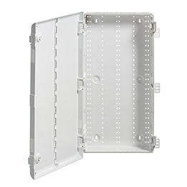 Cofre Plastico Perforado Con Puerta Y Bisagra 71X42X9Cm Blanco Leviton