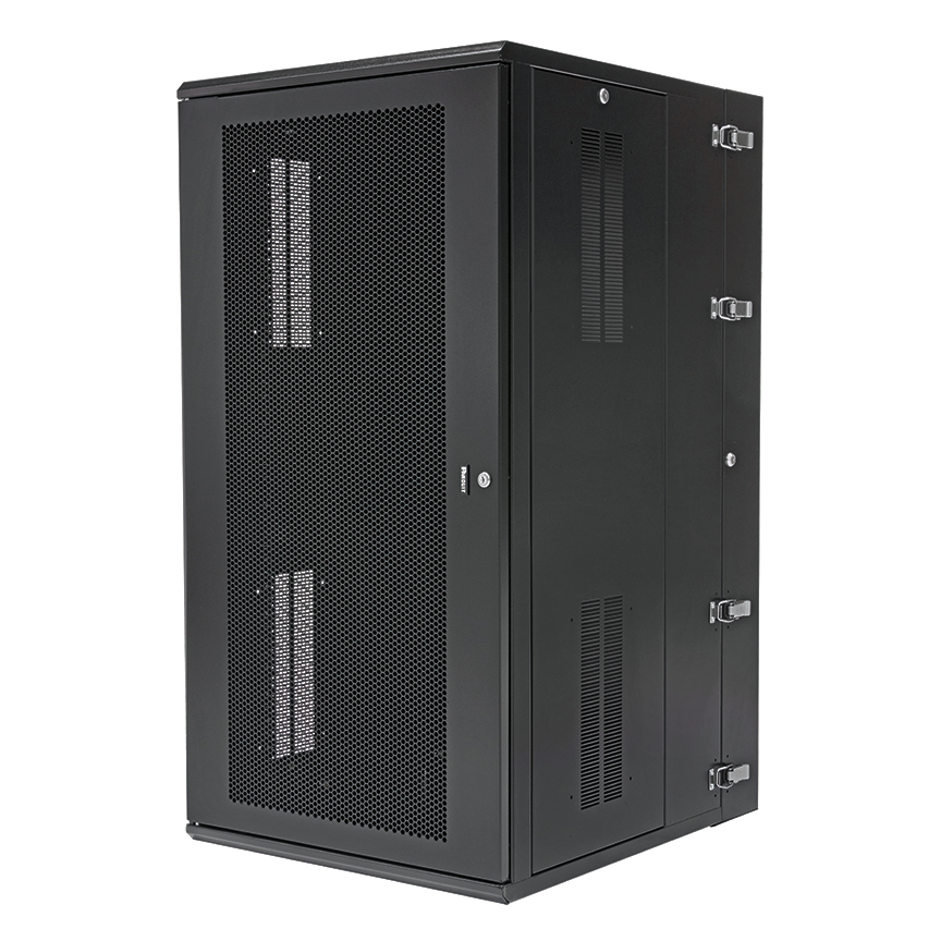 Gabinete Montaje En Pared 762X635X1221.7Mm Puerta Perforada Negra 26Ru Panzone Panduit