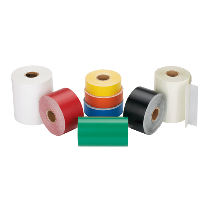 [T400X000VW1Y] Cinta Continua Rollo Fondo Rojo 4 Pulg De Ancho X 1200 Pulg De Largo Para Tdp43 /Dp4300Me Panduit