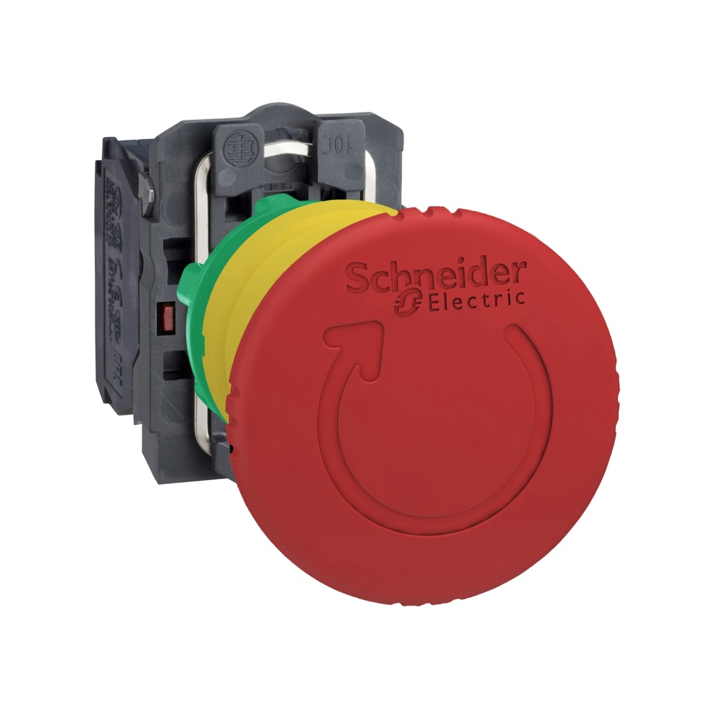 [XB5AS8445] Boton Parada De Emergencia Modular Desbloqueo Giro Cuerpo Plastico Rojo 1Na + 1Nc 22Mm Ip69 Ik03 Harmony Xb5 Schneider