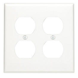 Tapa Toma 4X4 Nylon Blanco Duplex De 2 Unidades Leviton