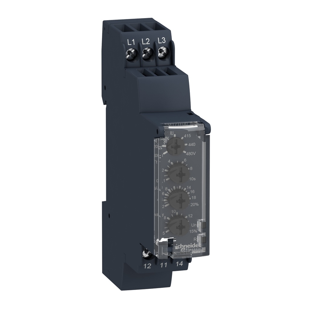 [RM17UAS15] Rele De Control Vigilante De Tension Monitor De Fases Alimentacion Nominal 110V 120V 220V 240V 65-260V Schneider